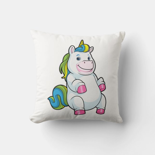 Cojín Decorativo Unicornio con gran Belly (Anverso)