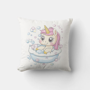 Cojín Decorativo Unicornio de Baño de Burbujas (1)