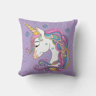 Cojín Decorativo unicornio de Navidad