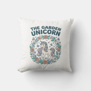 Cojín Decorativo Unicornio El Unicornio Del Jardín Diseño De Camise