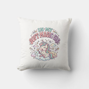 Cojín Decorativo Unicornio En Mi Era De Magia Suave Producto Retro 