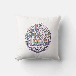Cojín Decorativo Unicornio Mágico Desde Año Tendencia Impresión Baj