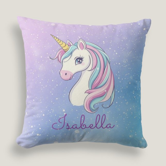 Cojín Decorativo Unicornio mágico personalizado de burro (Subido por el creador)