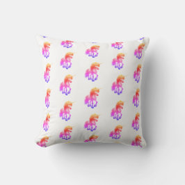 Cojín Decorativo Unicornio Neon