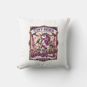 Cojín Decorativo Unicornio Pequeño Cuerno Gran Sonido Diseño de Mer