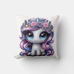 Cojín Decorativo unicornio pony brillo Y2K