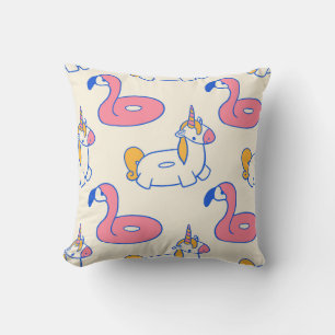 Cojín Decorativo Unicornio y Flamingo Fun