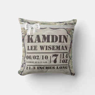 Cojín Decorativo Uniforme OCP Camo del Ejército de Nacimiento Perso