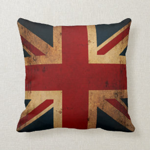 Cojín Decorativo Union Jack (mirada apenada vintage)