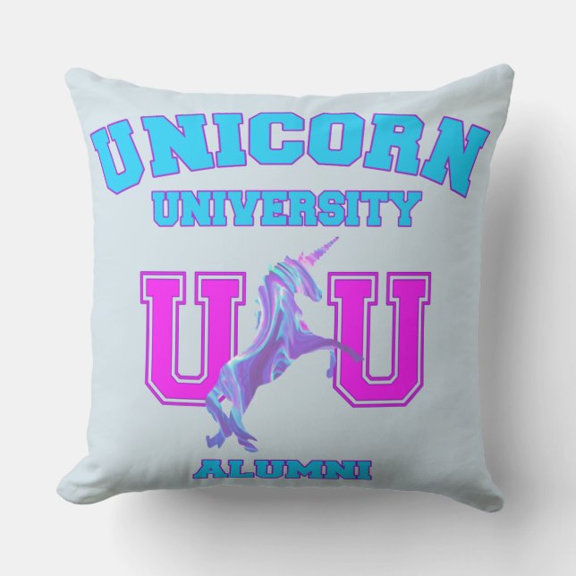 Cojín Decorativo Universidad de Unicorn (Anverso)