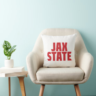 Cojín Decorativo Universidad Estatal de Jacksonville JAX STATE Rojo