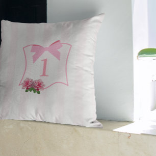 Cojín Decorativo Uno elegante con lazo floral
