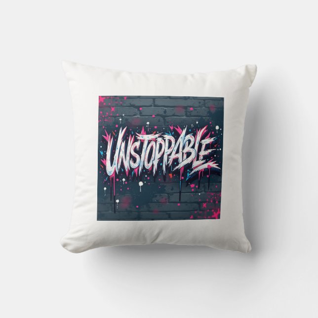 Cojín Decorativo Unstoppable Wildstyle (Anverso)