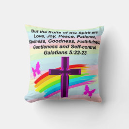 COJÍN DECORATIVO UPLIFICACIÓN DE LOS GALATIANOS 5 ESCRITURA