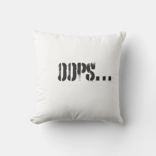 Cojín Decorativo Ups… Camiseta divertida minimalista
