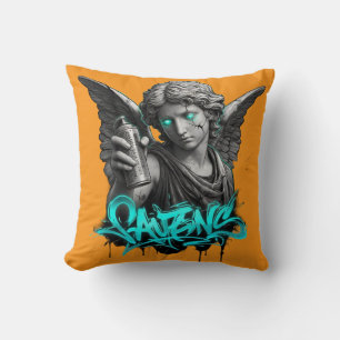 Cojín Decorativo Urban Angel Graffiti Cushion – Broken Statue Stree