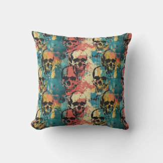 Cojín Decorativo Urban Art Skull Pillow Design A45