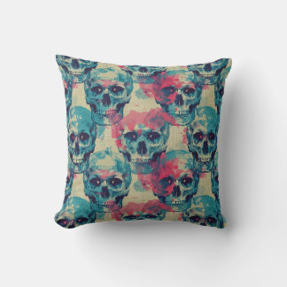 Cojín Decorativo Urban Art Skull Pillow Design A97
