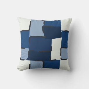 Cojín Decorativo Urban Geo Cobalt Cool Patrón Hero