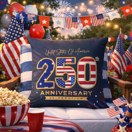 Cojín Decorativo USA 250º Aniversario Patriótico