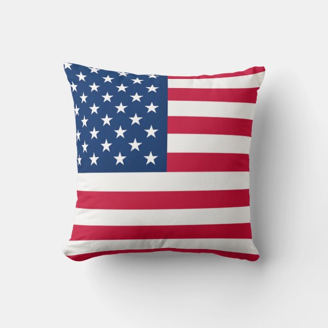 Cojín Decorativo USA Flag Pillow United States of America (Anverso)