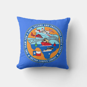 Cojín Decorativo USCG Station Corpus Christi Texas