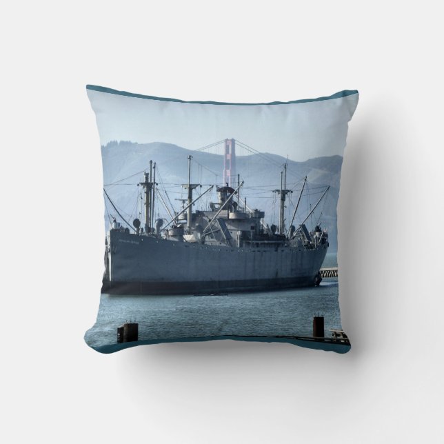 Cojín Decorativo USS Jeremiah O'Brien (Anverso)