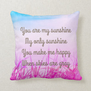 Cojín Decorativo Usted es mi sol, amortiguador romántico