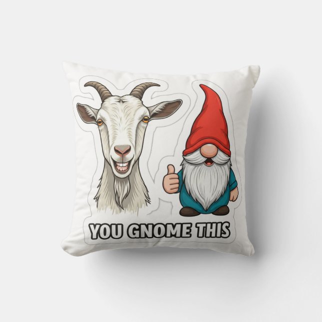 Cojín Decorativo Usted Gnome Esto (Anverso)