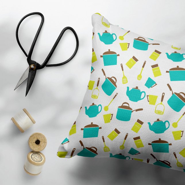 Cojín Decorativo Utensilios de cocina, vajilla, cubiertos, vajilla  (Subido por el creador)