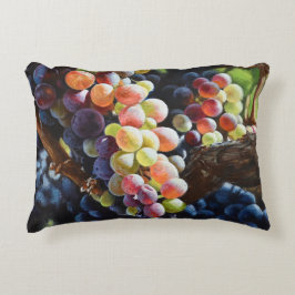 Cojín Decorativo Uvas de abundancia para amantes del vino y bodegas
