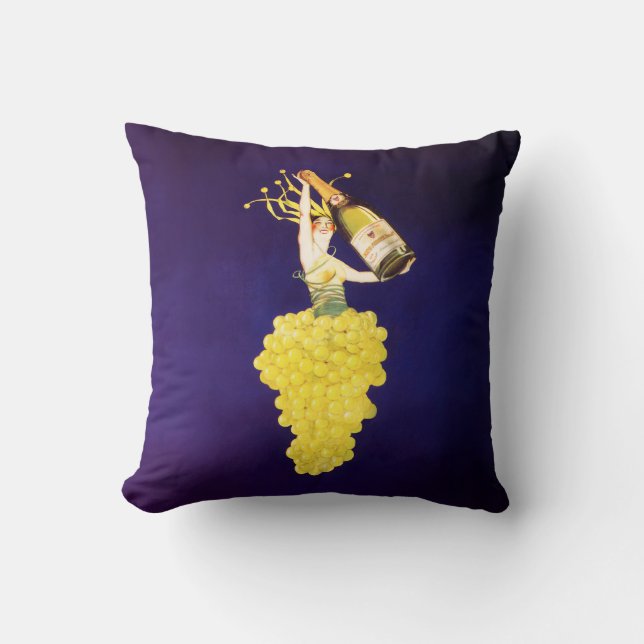 Cojín Decorativo Uvas de Champán (Anverso)