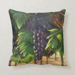 Cojín Decorativo Uvas Pillow con arte original