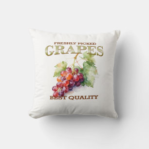 Cojín Decorativo Uvas Recién Cosechadas - Mejor Calidad