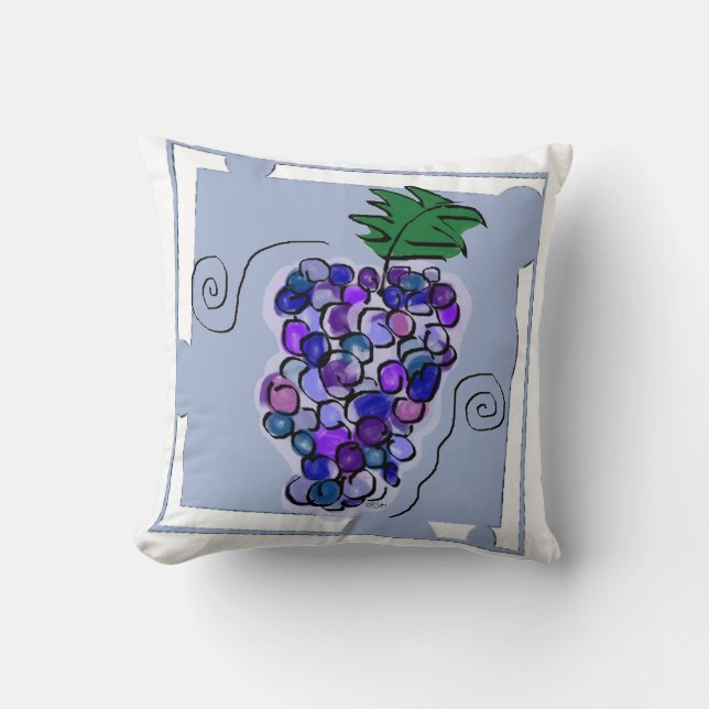Cojín Decorativo Uvas Whimsy (Anverso)