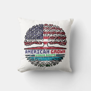 Cojín Decorativo Uzbekistán uzbeko uzbeko Estados Unidos América