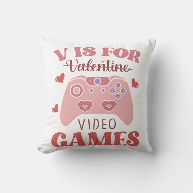 Cojín Decorativo V Es Para Videojuegos (Anverso)