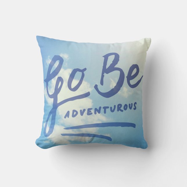 Cojín Decorativo Va sea el cielo aventurero (Anverso)