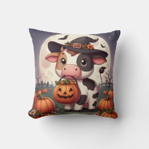 Cojín Decorativo Vaca de bruja de Halloween