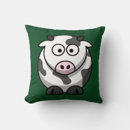 Cojín Decorativo Vaca personalizado en verde