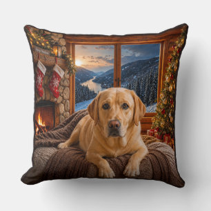 Cojín Decorativo Vacaciones de Labrador Amarillo