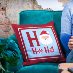 Cojín Decorativo Vacaciones de los Navidades de Santa Claus Ho Ho H