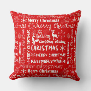 Cojín Decorativo vacaciones de navidades, patrón de Navidades, invi