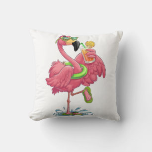 Cojín Decorativo Vacaciones de verano de Flamingo