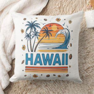 Cojín Decorativo Vacaciones en Hawái Atardecer Playa 70S