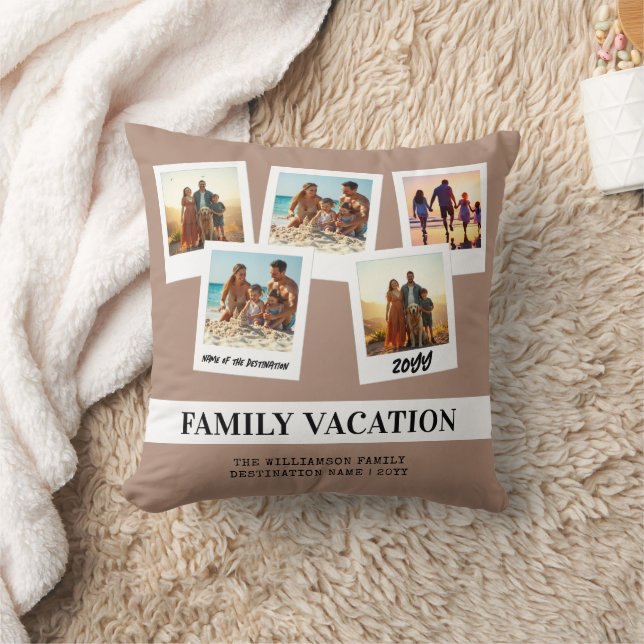 Cojín Decorativo Vacaciones familiares personalizadas Estilo modern (Manta)