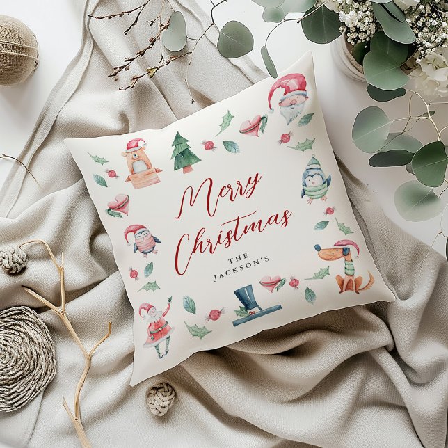 Cojín Decorativo Vacaciones infantiles de Navidades Cutos (Subido por el creador)