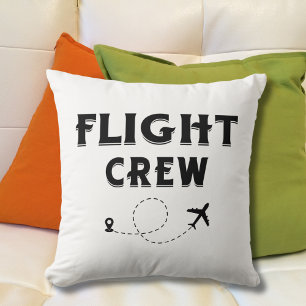 Cojín Decorativo Vacaciones Vuelo Tripulación Avión Vuelo Moderno