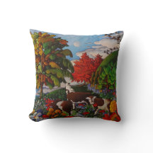 Cojín decorativo Vacas de 16" X 16"