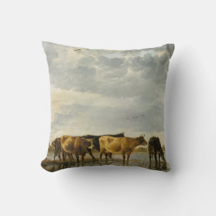 Cojín Decorativo Vacas en un río Aelbert Cuyp